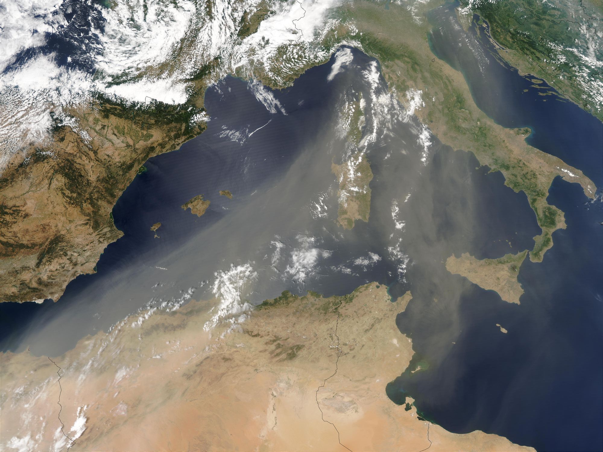 Las masas de aire cálido que nos afectan